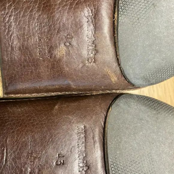 Hermes brown leather loafer main image 7